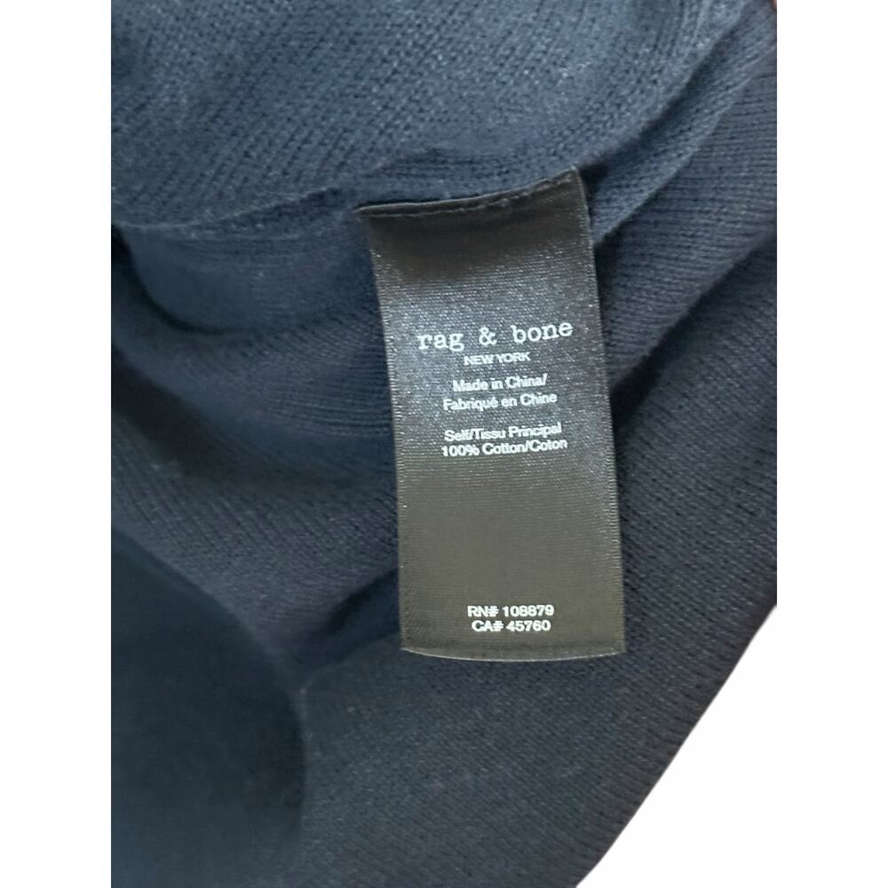 Rag & Bone T-Shirt Clayton Cotton Crew Neck Blue Size 2XL - Picture 3 of 10